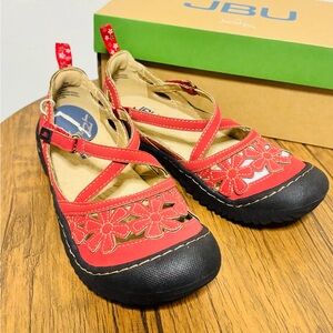JBU Women's Sandals Blossom Red Size 6 New with tags!